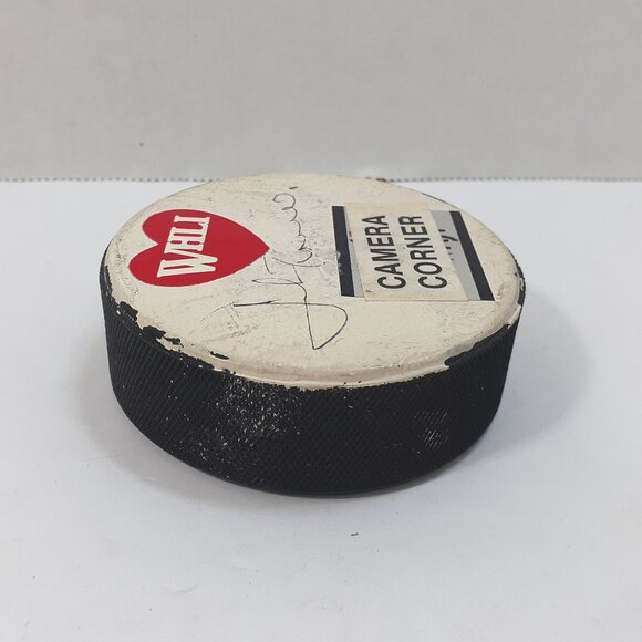 New York Islanders John Tonelli Signed Hockey Puck Autograph WHLI 104.7 FM Radio - Picture 3 of 6